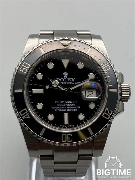 rolex submariner date watch oystersteel 116610ln